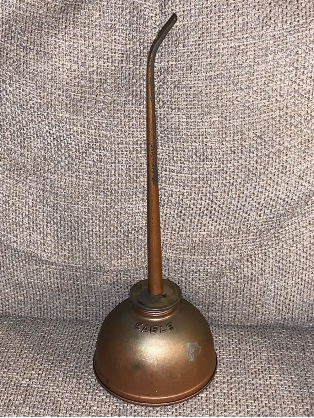 Vintage Eagle Thumb Pump Handy Oiler Oil Can (Made in USA) 11 Inches